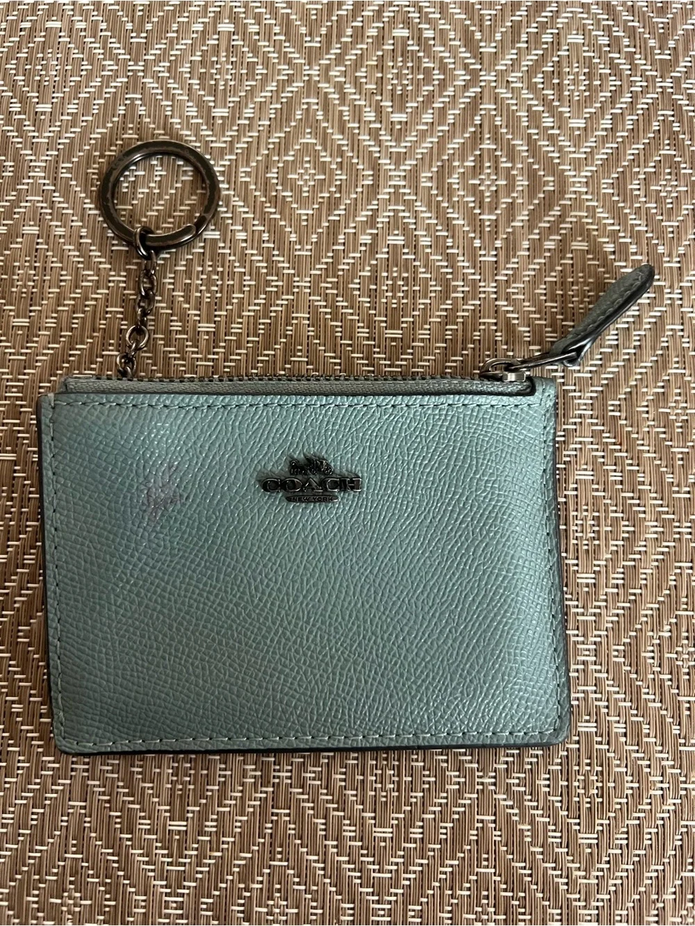 Coach Mini Skinny ID in Marine/ Gunmetal